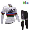 Conjunto Maillot + culotte largo ciclismo 2017 Bora-Hansgrohe Niños N002